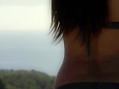 Lesbian Fingering, Eva Strauss And Leony Aprill In Outdoor Lesbian Sex