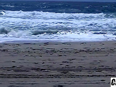 Billy Glide, Holly Wood And Heidi Hollywood - Thick Girl Topless Sun Bathing On Beach