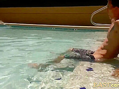 Hotel Pool Blowjob Caught