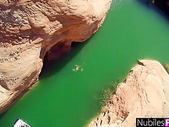 Summer Vacation Orgy With Casual Throating Before The Swim