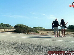 HOT GERMAN HITCHHIKER BITCH SEDUCED GUY FOR OUTDOOR SEX