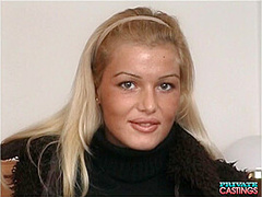 Sexy Blonde Monica Moore visits Private Casting's Couch