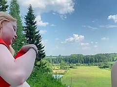 Russian Teens Fuck In Nature