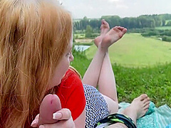 Russian Teens Fuck In Nature