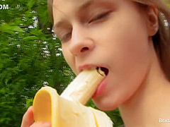 Beata Plays With A Banana