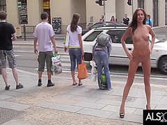 Michaela Isizzu - Sexy Brunette Strips In Public