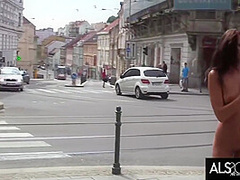 Michaela Isizzu - Sexy Brunette Strips In Public