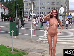 Michaela Isizzu - Sexy Brunette Strips In Public