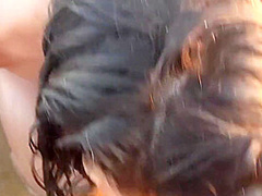 Beautiful Girl Gives Stranger A Deep Blowjob At Public Beach