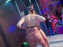 Wet Party Lesbians Fingering Quims