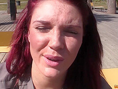 Randy Redhead Flasher W Giant Tits Picked Up