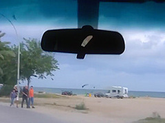 Nutte Am Strand Aufgegabelt