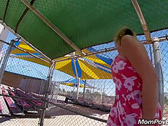 Huge Natural Boobs Flashing And Anal Pov Fuck In A Public Place