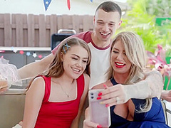 Lolly Dames And Selena Love - Grilling Hot Dogs