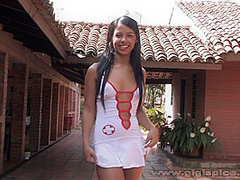 Hot Latin Nurse Masturbation