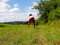 The Girl With Oil Body Makes Sloppy Deepthroat Outside/rough Sex/cumhoot - Maria Kalos