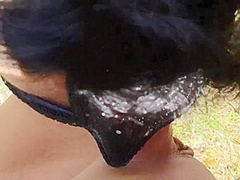 The Girl With Oil Body Makes Sloppy Deepthroat Outside/rough Sex/cumhoot - Maria Kalos