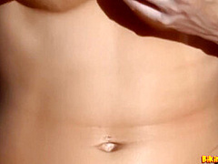 Busty Poolside Masurbation