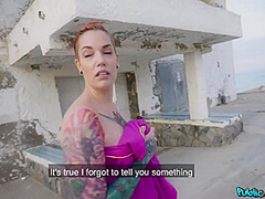 Tattooed Nymph Takes My Euros For Sex On With Silvia Ruby And Juan Lucho