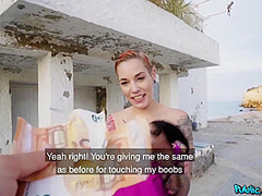 Tattooed Nymph Takes My Euros For Sex On With Silvia Ruby And Juan Lucho