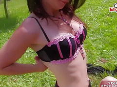 French Brunette Petite Teen At Outdoor Amateur Sex Anal