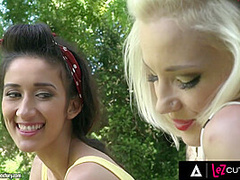 LEZ CUTIES - Pin-Up Lesbian Picnic With Darcia Lee, Cherry Kiss, and Zazie Skymm!