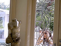 ADULT TIME - April Olsen Gets Caught Trespassing and Masturbating By The MILF Realtor!