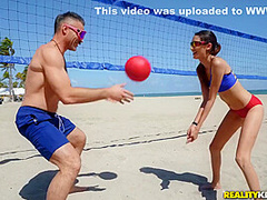 Slender Skinny Volleyballer Banged