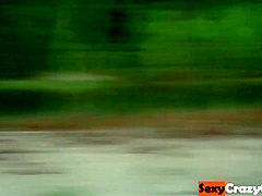 Sandi Beach - Walking Naked On A Fucking A Huge Dildo And Having Sex With A Boyfriend