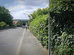 German Blonde Babe In Public Bdsm