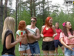 Group Fun In The Woods