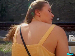 Tittyflashing On The Streets Of Czechia - Pov Agent
