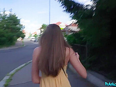 Tittyflashing On The Streets Of Czechia - Pov Agent