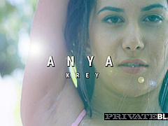 Scarlett and Anya Krey Taste Their First Black Cock
