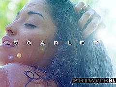 Scarlett and Anya Krey Taste Their First Black Cock