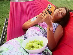 Beautiful Latina Wife Jolla Gets Pussy Eaten On A Hammock