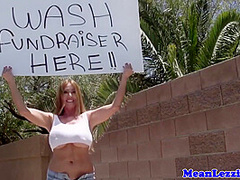 Kianna Dior And Kiara Mia In Curvy Pornstar Carwash With And Pal
