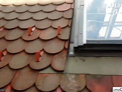 Alexis Crystal In Caught And Even More Horny - Risky Rooftop With Public Pov