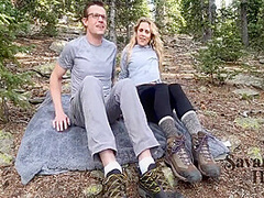 Fucking A Slutty Blonde Yogi In The Woods