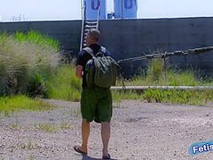 Curvy Brunette Gets Her Big Ass Destroyed By Big Cock Outdoors