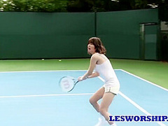 Asian Stepsisters Take A Tennis Break