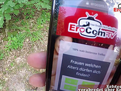 FAT UGLY GERMAN TEEN WITH BIG NATURAL TITS OUTDOOR POV FUCK