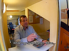 Nicole Love In Woman With Small Ass Does It With Security Officer