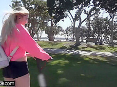 Teen Blonde With Natural Tits Gets Her Pussy Pounded By A Big Dick