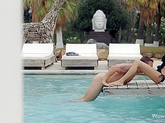 Oral Sex By The Pool