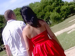 Pretty Brunette Latina Great Island Trip