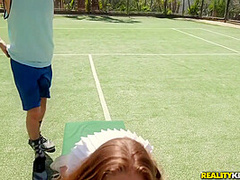 Tennis Practice Turns Into A Perverted Sex With A Curvy Teen