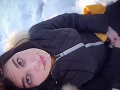 Brunette Public Blowjob Dick Stranger And Cum In Mouth - Hidden Camera 10 Min
