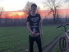Horny Teenager And Hot Trip By Bicycle ! 1 - Trip. 2 - Cumshot ! / Big Dick 12 Min