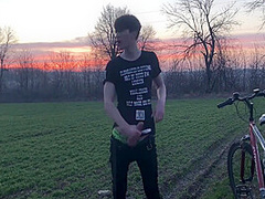 Horny Teenager And Hot Trip By Bicycle ! 1 - Trip. 2 - Cumshot ! / Big Dick 12 Min